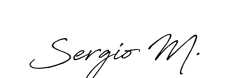 Make a short Sergio M. signature style. Manage your documents anywhere anytime using Antro_Vectra_Bolder. Create and add eSignatures, submit forms, share and send files easily. Sergio M. signature style 7 images and pictures png