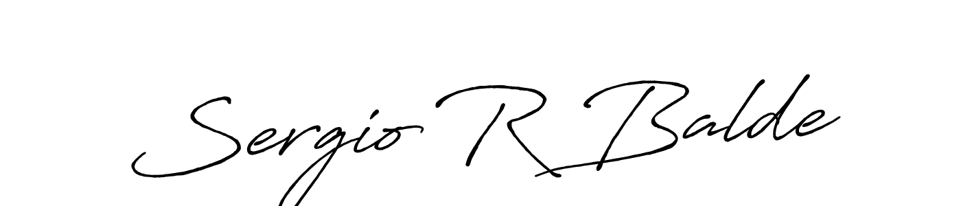 if you are searching for the best signature style for your name Sergio R Balde. so please give up your signature search. here we have designed multiple signature styles  using Antro_Vectra_Bolder. Sergio R Balde signature style 7 images and pictures png