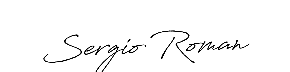 Also You can easily find your signature by using the search form. We will create Sergio Roman name handwritten signature images for you free of cost using Antro_Vectra_Bolder sign style. Sergio Roman signature style 7 images and pictures png