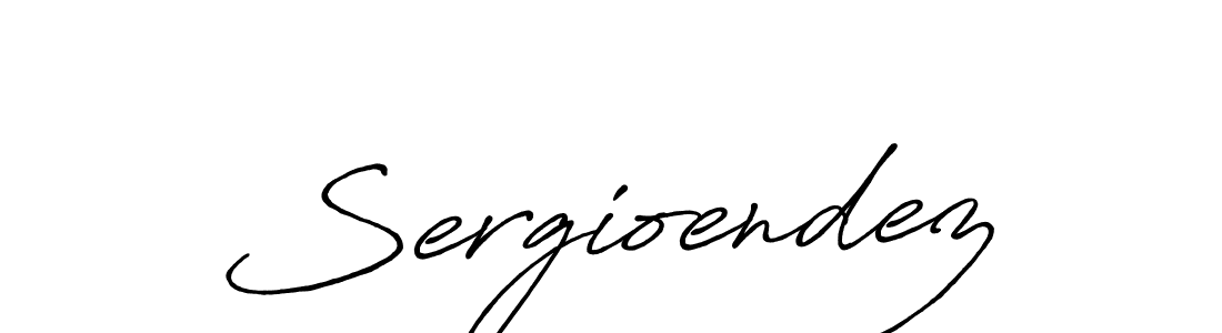 Sergioendez stylish signature style. Best Handwritten Sign (Antro_Vectra_Bolder) for my name. Handwritten Signature Collection Ideas for my name Sergioendez. Sergioendez signature style 7 images and pictures png