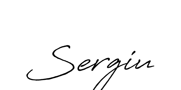 if you are searching for the best signature style for your name Sergiu. so please give up your signature search. here we have designed multiple signature styles  using Antro_Vectra_Bolder. Sergiu signature style 7 images and pictures png