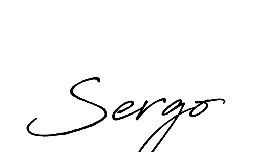 Make a beautiful signature design for name Sergo. With this signature (Antro_Vectra_Bolder) style, you can create a handwritten signature for free. Sergo signature style 7 images and pictures png