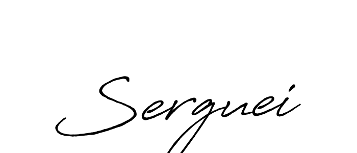 Serguei stylish signature style. Best Handwritten Sign (Antro_Vectra_Bolder) for my name. Handwritten Signature Collection Ideas for my name Serguei. Serguei signature style 7 images and pictures png