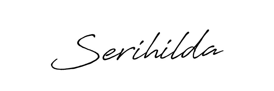 Make a beautiful signature design for name Serihilda. Use this online signature maker to create a handwritten signature for free. Serihilda signature style 7 images and pictures png