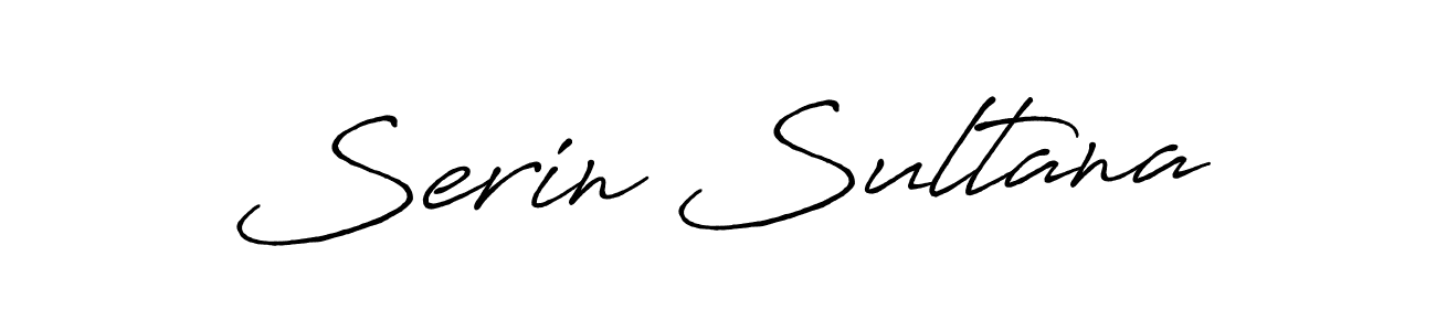 How to make Serin Sultana name signature. Use Antro_Vectra_Bolder style for creating short signs online. This is the latest handwritten sign. Serin Sultana signature style 7 images and pictures png