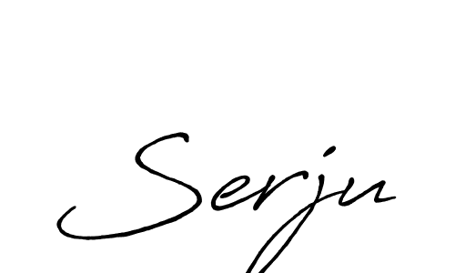 Design your own signature with our free online signature maker. With this signature software, you can create a handwritten (Antro_Vectra_Bolder) signature for name Serju. Serju signature style 7 images and pictures png