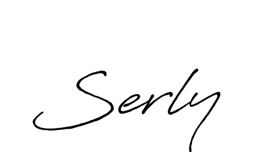 Serly stylish signature style. Best Handwritten Sign (Antro_Vectra_Bolder) for my name. Handwritten Signature Collection Ideas for my name Serly. Serly signature style 7 images and pictures png