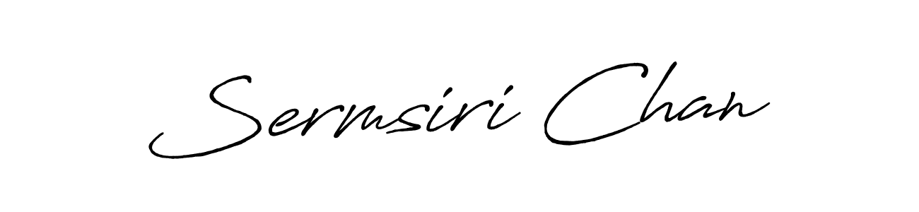 Make a beautiful signature design for name Sermsiri Chan. With this signature (Antro_Vectra_Bolder) style, you can create a handwritten signature for free. Sermsiri Chan signature style 7 images and pictures png