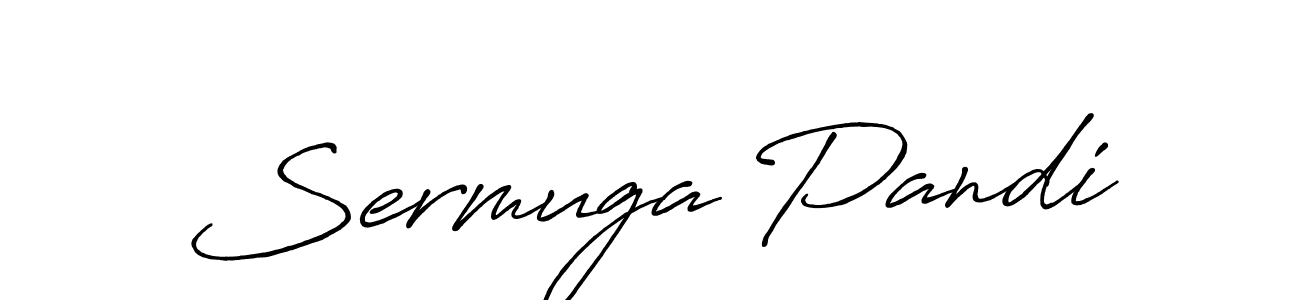 if you are searching for the best signature style for your name Sermuga Pandi. so please give up your signature search. here we have designed multiple signature styles  using Antro_Vectra_Bolder. Sermuga Pandi signature style 7 images and pictures png