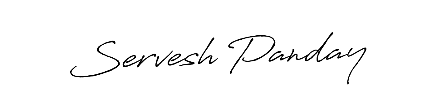 Create a beautiful signature design for name Servesh Panday. With this signature (Antro_Vectra_Bolder) fonts, you can make a handwritten signature for free. Servesh Panday signature style 7 images and pictures png