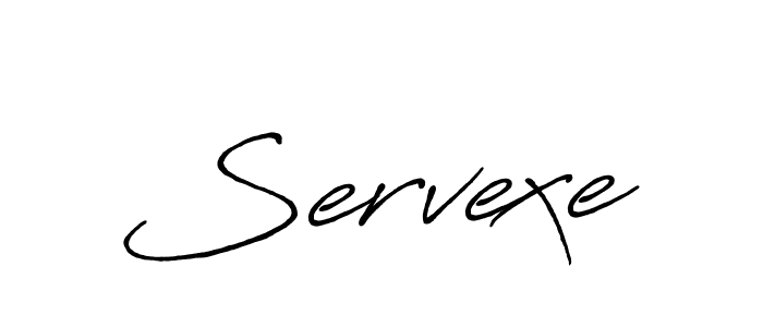 How to make Servexe signature? Antro_Vectra_Bolder is a professional autograph style. Create handwritten signature for Servexe name. Servexe signature style 7 images and pictures png