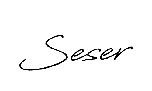 Create a beautiful signature design for name Seser. With this signature (Antro_Vectra_Bolder) fonts, you can make a handwritten signature for free. Seser signature style 7 images and pictures png