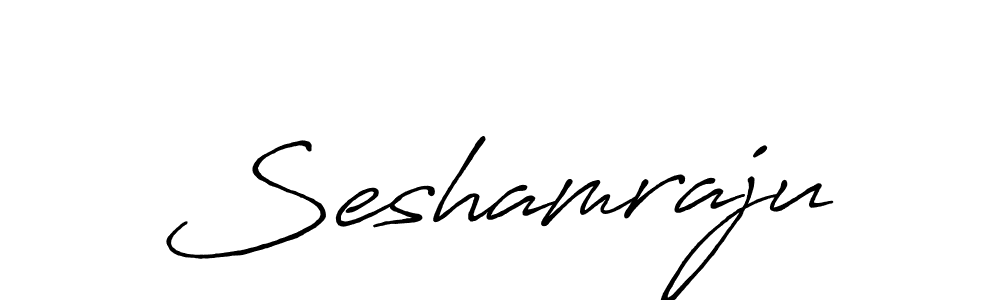 Make a beautiful signature design for name Seshamraju. With this signature (Antro_Vectra_Bolder) style, you can create a handwritten signature for free. Seshamraju signature style 7 images and pictures png