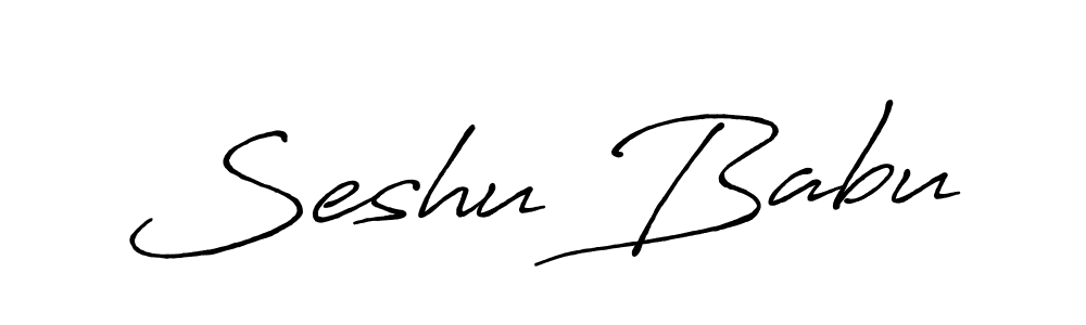 Make a beautiful signature design for name Seshu Babu. Use this online signature maker to create a handwritten signature for free. Seshu Babu signature style 7 images and pictures png