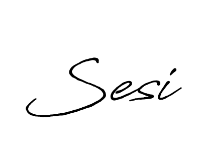 How to make Sesi name signature. Use Antro_Vectra_Bolder style for creating short signs online. This is the latest handwritten sign. Sesi signature style 7 images and pictures png