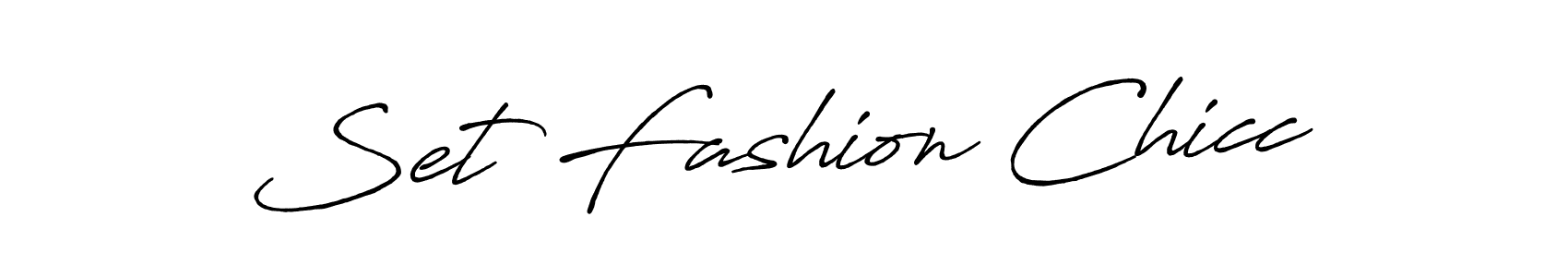 Create a beautiful signature design for name Set Fashion Chicc. With this signature (Antro_Vectra_Bolder) fonts, you can make a handwritten signature for free. Set Fashion Chicc signature style 7 images and pictures png