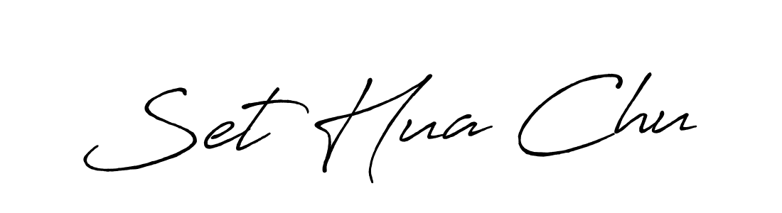 Make a beautiful signature design for name Set Hua Chu. With this signature (Antro_Vectra_Bolder) style, you can create a handwritten signature for free. Set Hua Chu signature style 7 images and pictures png