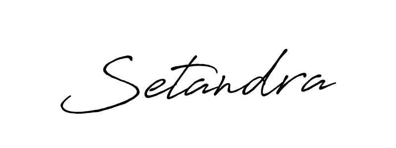 Design your own signature with our free online signature maker. With this signature software, you can create a handwritten (Antro_Vectra_Bolder) signature for name Setandra. Setandra signature style 7 images and pictures png