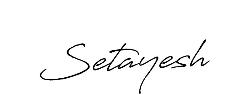 The best way (Antro_Vectra_Bolder) to make a short signature is to pick only two or three words in your name. The name Setayesh include a total of six letters. For converting this name. Setayesh signature style 7 images and pictures png