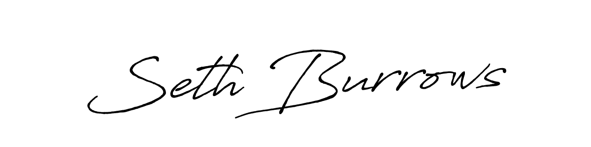 It looks lik you need a new signature style for name Seth Burrows. Design unique handwritten (Antro_Vectra_Bolder) signature with our free signature maker in just a few clicks. Seth Burrows signature style 7 images and pictures png