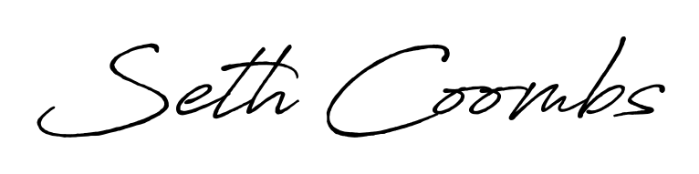 Express your personality with a custom Seth Coombs signature crafted with Antro_Vectra_Bolder typography. Free transparent PNG download available. Seth Coombs signature style 7 images and pictures png