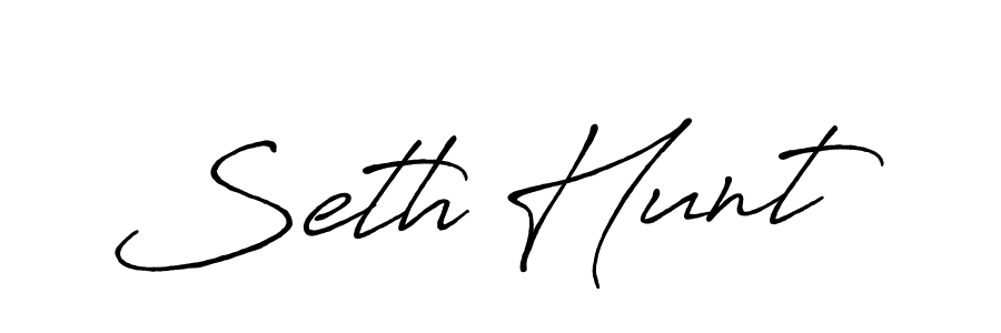 Make a beautiful signature design for name Seth Hunt. Use this online signature maker to create a handwritten signature for free. Seth Hunt signature style 7 images and pictures png