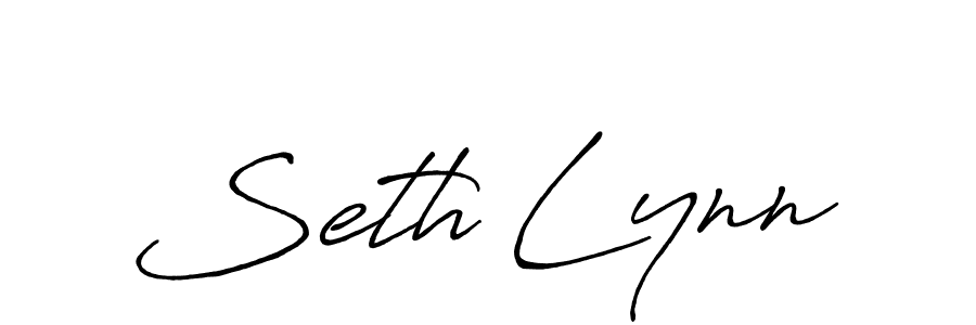 Seth Lynn stylish signature style. Best Handwritten Sign (Antro_Vectra_Bolder) for my name. Handwritten Signature Collection Ideas for my name Seth Lynn. Seth Lynn signature style 7 images and pictures png