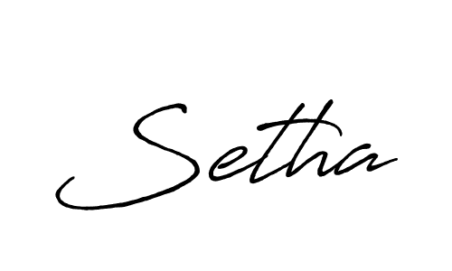 Also we have Setha name is the best signature style. Create professional handwritten signature collection using Antro_Vectra_Bolder autograph style. Setha signature style 7 images and pictures png