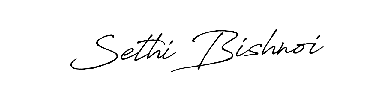 You should practise on your own different ways (Antro_Vectra_Bolder) to write your name (Sethi Bishnoi) in signature. don't let someone else do it for you. Sethi Bishnoi signature style 7 images and pictures png
