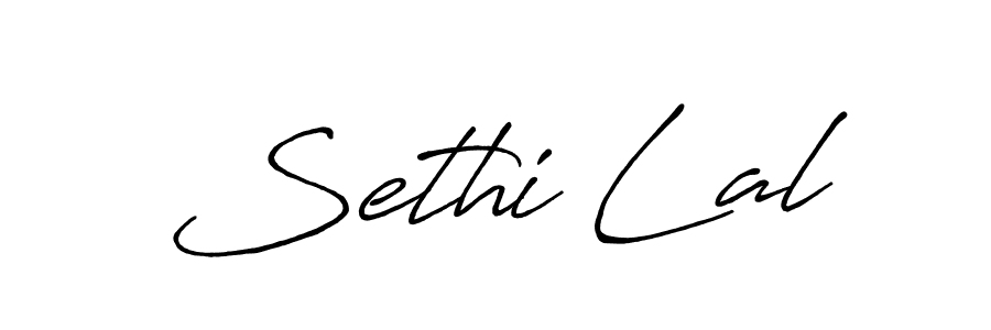 Antro_Vectra_Bolder is a professional signature style that is perfect for those who want to add a touch of class to their signature. It is also a great choice for those who want to make their signature more unique. Get Sethi Lal name to fancy signature for free. Sethi Lal signature style 7 images and pictures png