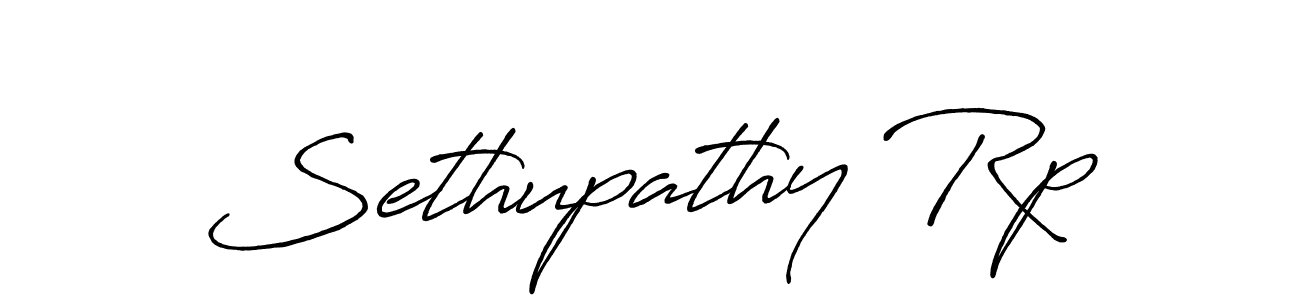 Design your own signature with our free online signature maker. With this signature software, you can create a handwritten (Antro_Vectra_Bolder) signature for name Sethupathy Rp. Sethupathy Rp signature style 7 images and pictures png