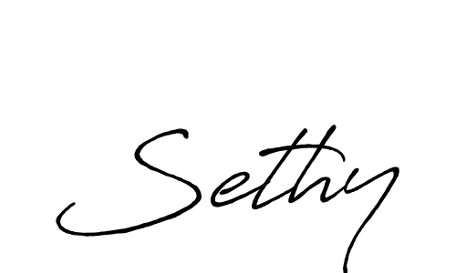 Sethy stylish signature style. Best Handwritten Sign (Antro_Vectra_Bolder) for my name. Handwritten Signature Collection Ideas for my name Sethy. Sethy signature style 7 images and pictures png