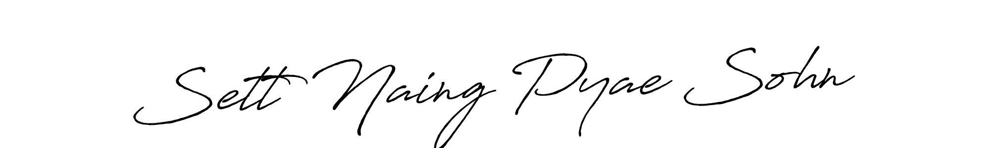 Make a short Sett Naing Pyae Sohn signature style. Manage your documents anywhere anytime using Antro_Vectra_Bolder. Create and add eSignatures, submit forms, share and send files easily. Sett Naing Pyae Sohn signature style 7 images and pictures png