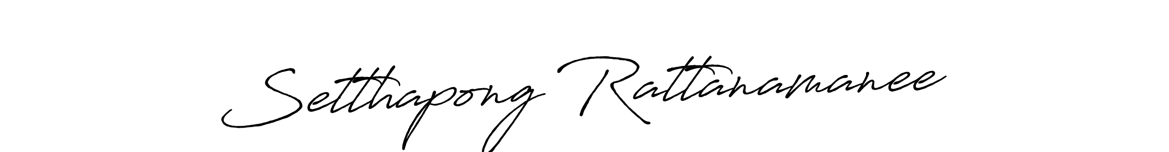 How to make Setthapong Rattanamanee name signature. Use Antro_Vectra_Bolder style for creating short signs online. This is the latest handwritten sign. Setthapong Rattanamanee signature style 7 images and pictures png