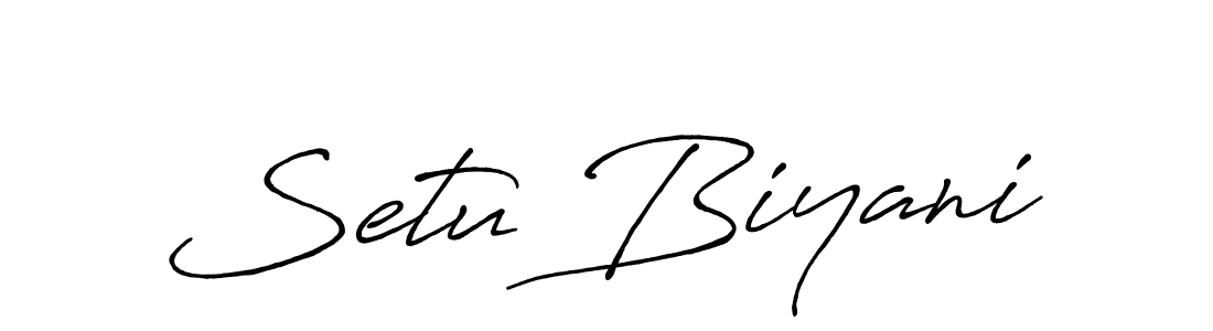 Also You can easily find your signature by using the search form. We will create Setu Biyani name handwritten signature images for you free of cost using Antro_Vectra_Bolder sign style. Setu Biyani signature style 7 images and pictures png