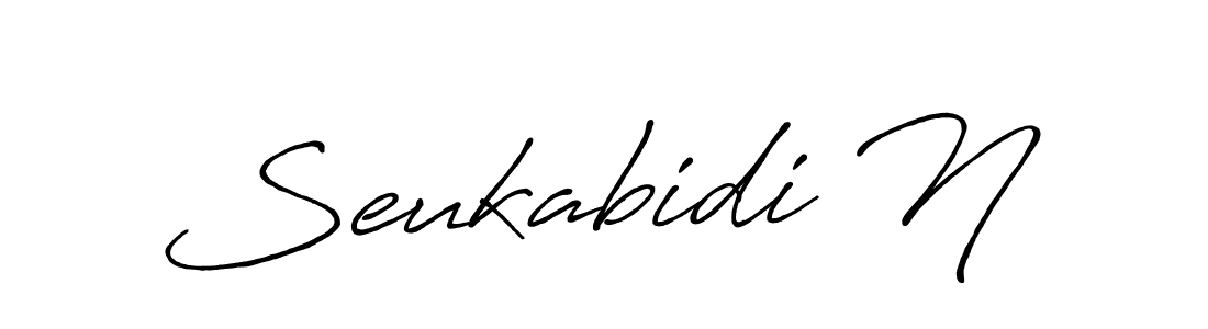 Seukabidi N stylish signature style. Best Handwritten Sign (Antro_Vectra_Bolder) for my name. Handwritten Signature Collection Ideas for my name Seukabidi N. Seukabidi N signature style 7 images and pictures png