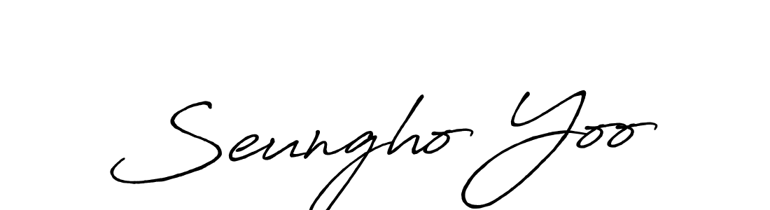 Also we have Seungho Yoo name is the best signature style. Create professional handwritten signature collection using Antro_Vectra_Bolder autograph style. Seungho Yoo signature style 7 images and pictures png