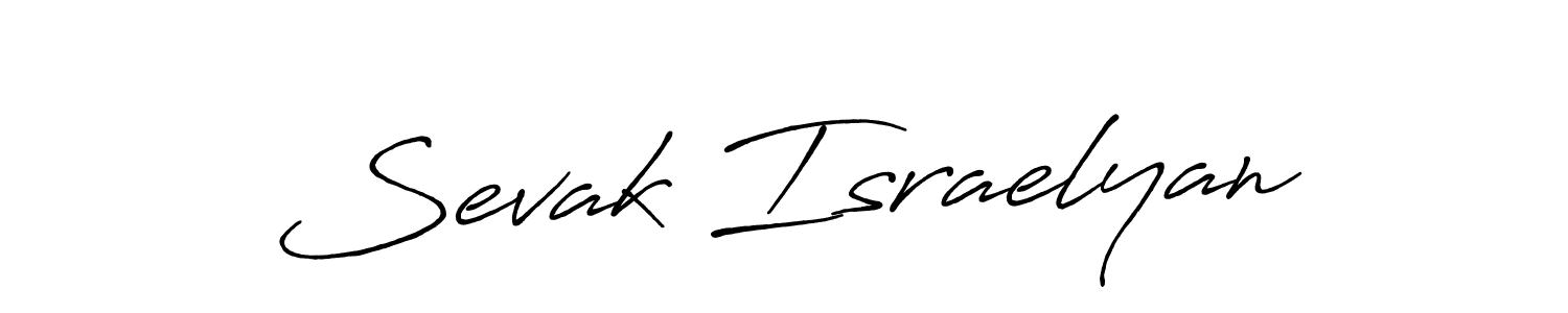 Sevak Israelyan stylish signature style. Best Handwritten Sign (Antro_Vectra_Bolder) for my name. Handwritten Signature Collection Ideas for my name Sevak Israelyan. Sevak Israelyan signature style 7 images and pictures png