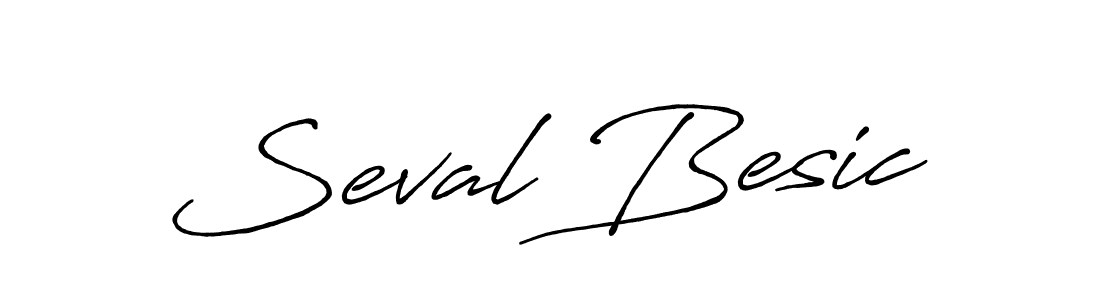 Design your own signature with our free online signature maker. With this signature software, you can create a handwritten (Antro_Vectra_Bolder) signature for name Seval Besic. Seval Besic signature style 7 images and pictures png