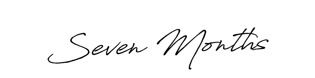 Make a beautiful signature design for name Seven Months. Use this online signature maker to create a handwritten signature for free. Seven Months signature style 7 images and pictures png