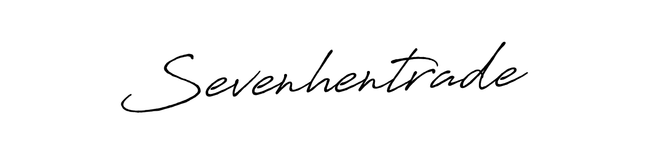 Design your own signature with our free online signature maker. With this signature software, you can create a handwritten (Antro_Vectra_Bolder) signature for name Sevenhentrade. Sevenhentrade signature style 7 images and pictures png