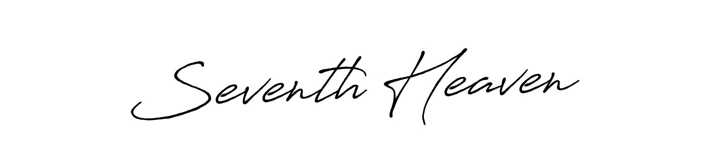 Seventh Heaven stylish signature style. Best Handwritten Sign (Antro_Vectra_Bolder) for my name. Handwritten Signature Collection Ideas for my name Seventh Heaven. Seventh Heaven signature style 7 images and pictures png