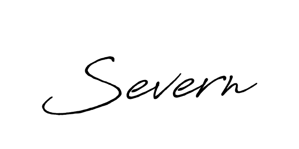 Also we have Severn name is the best signature style. Create professional handwritten signature collection using Antro_Vectra_Bolder autograph style. Severn signature style 7 images and pictures png