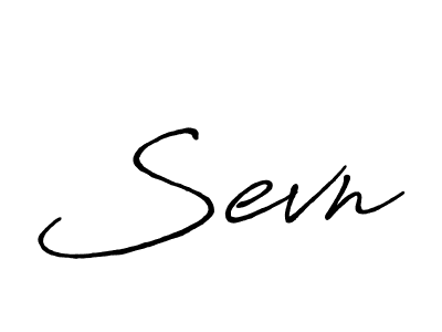 Once you've used our free online signature maker to create your best signature Antro_Vectra_Bolder style, it's time to enjoy all of the benefits that Sevn name signing documents. Sevn signature style 7 images and pictures png