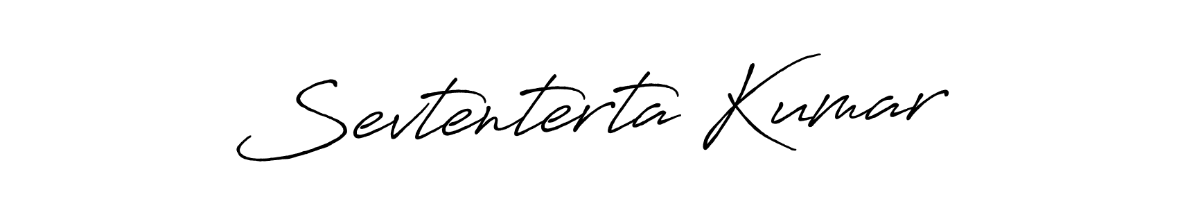 Create a beautiful signature design for name Sevtenterta Kumar. With this signature (Antro_Vectra_Bolder) fonts, you can make a handwritten signature for free. Sevtenterta Kumar signature style 7 images and pictures png