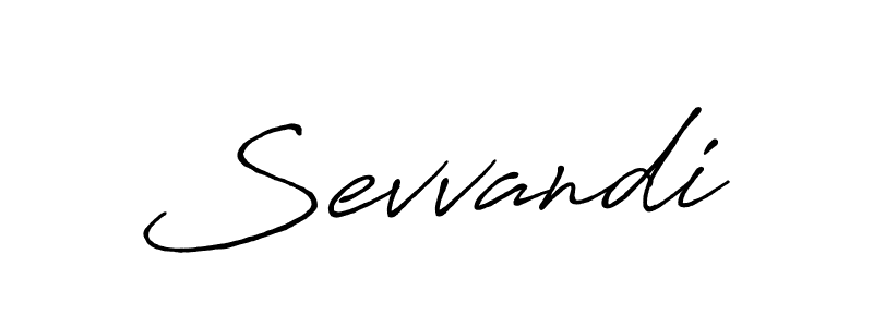 It looks lik you need a new signature style for name Sevvandi. Design unique handwritten (Antro_Vectra_Bolder) signature with our free signature maker in just a few clicks. Sevvandi signature style 7 images and pictures png