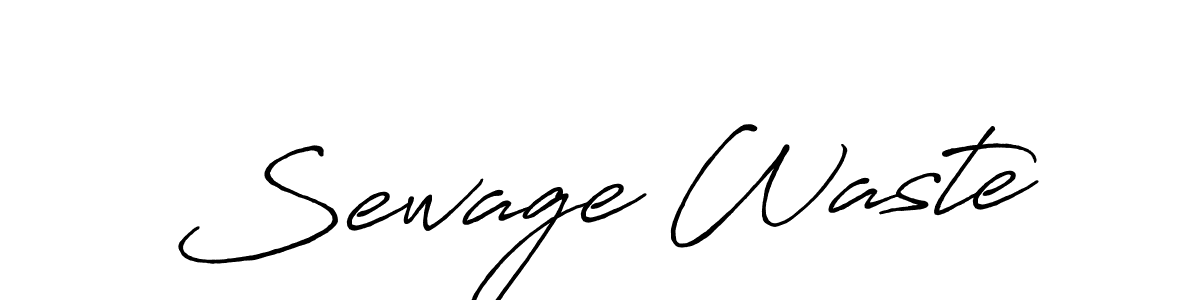 Use a signature maker to create a handwritten signature online. With this signature software, you can design (Antro_Vectra_Bolder) your own signature for name Sewage Waste. Sewage Waste signature style 7 images and pictures png