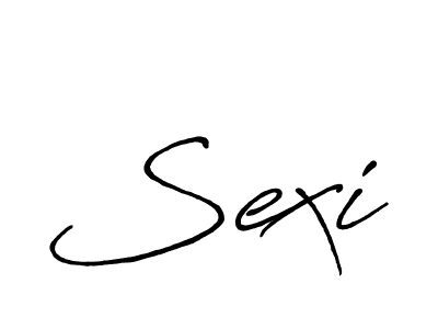 if you are searching for the best signature style for your name Sexi. so please give up your signature search. here we have designed multiple signature styles  using Antro_Vectra_Bolder. Sexi signature style 7 images and pictures png