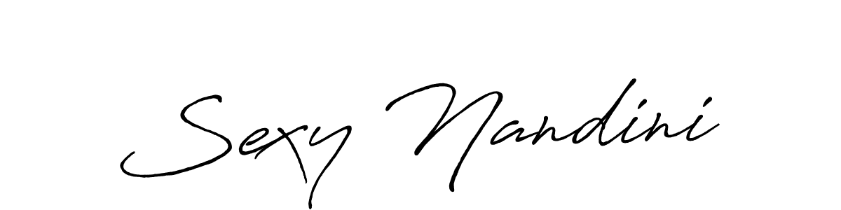 How to make Sexy Nandini signature? Antro_Vectra_Bolder is a professional autograph style. Create handwritten signature for Sexy Nandini name. Sexy Nandini signature style 7 images and pictures png