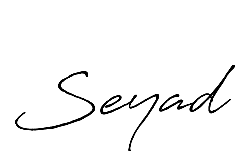 It looks lik you need a new signature style for name Seyad. Design unique handwritten (Antro_Vectra_Bolder) signature with our free signature maker in just a few clicks. Seyad signature style 7 images and pictures png